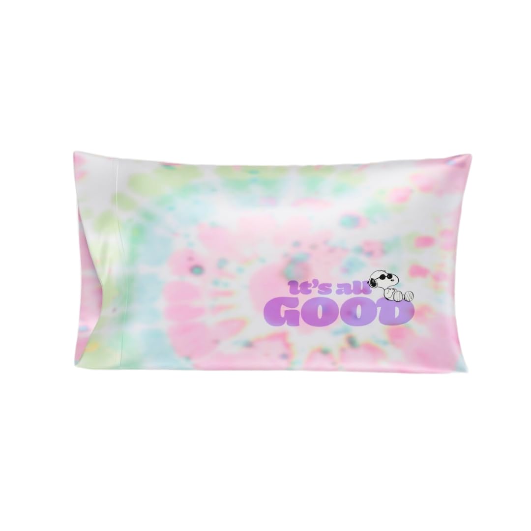 Amazon.com: Peanuts Snoopy Tie Dye Beauty Silky Satin Standard